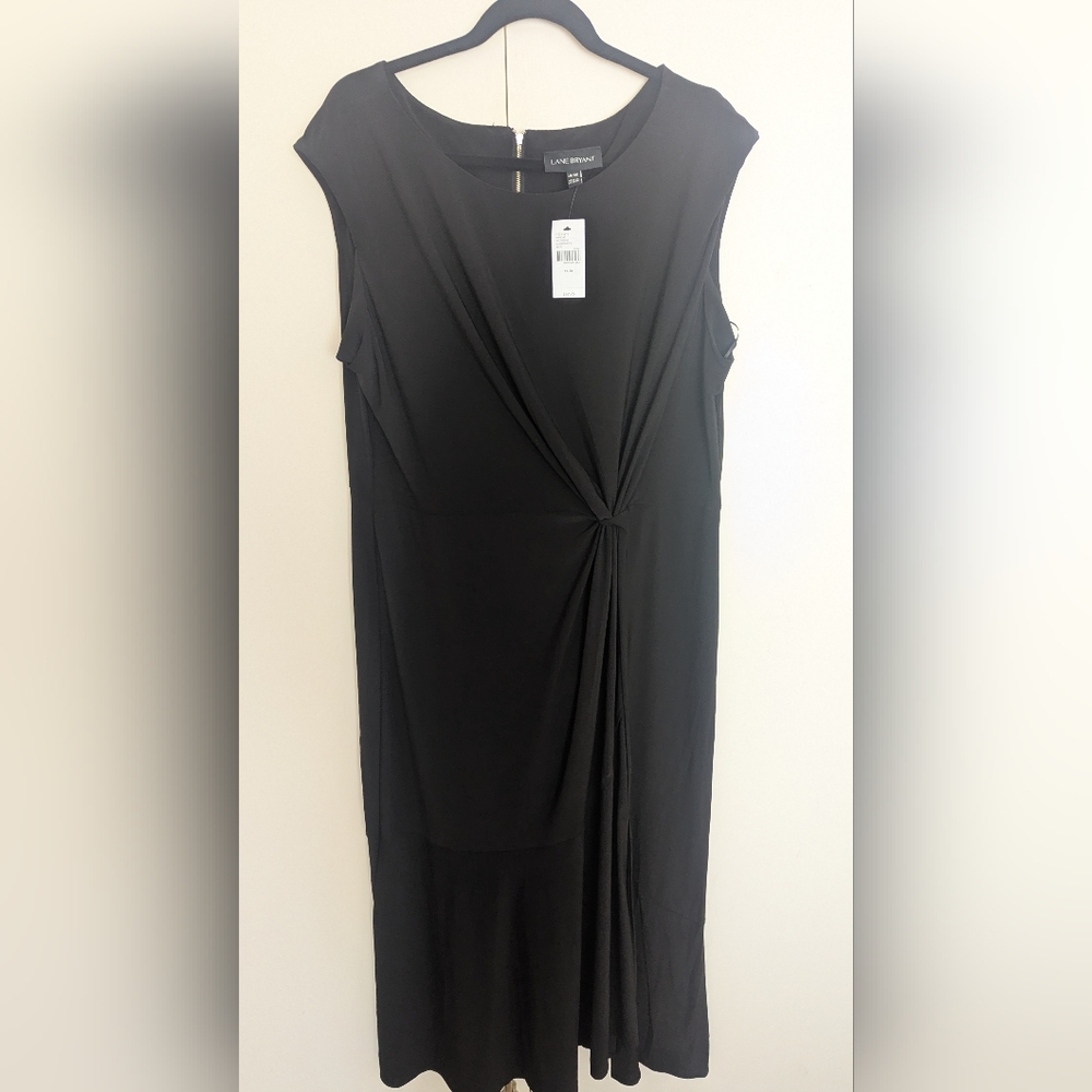 Lane Bryant Black Midi Dress